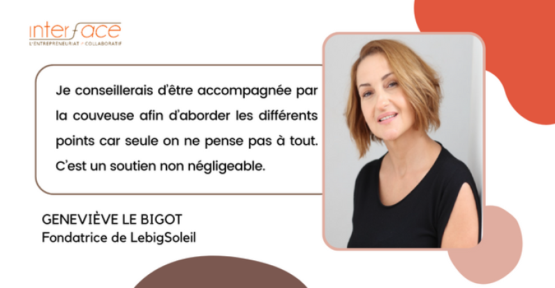 Portrait d'entrepreneure - Geneviève Le Bigot fondatrice de LebigSoleil
